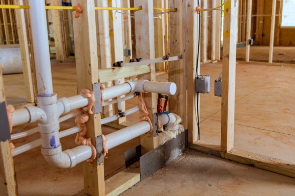 Rough Plumbing Installation in Danville